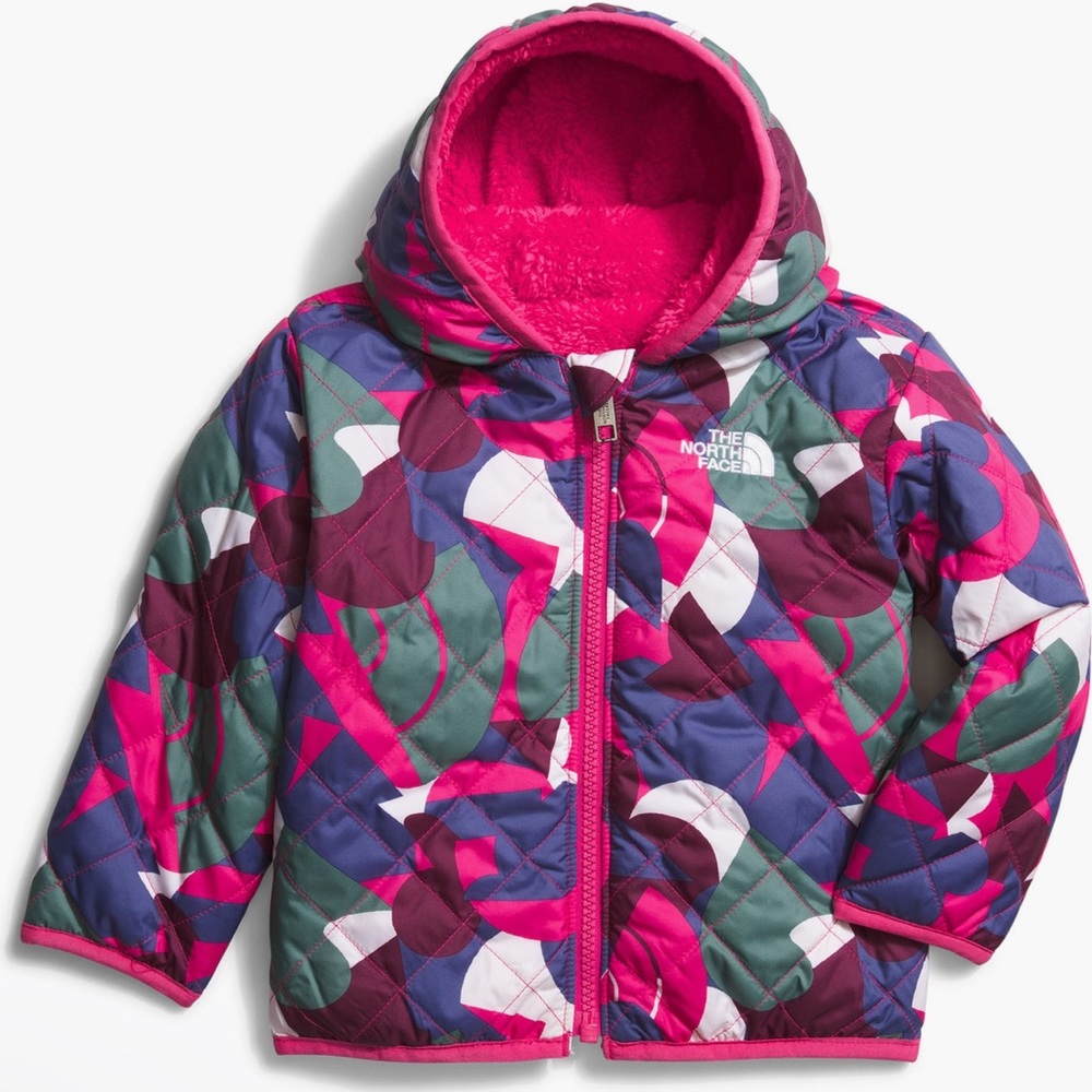 The North Face Reversible Shady Glade Hooded Jacket 3-6 months